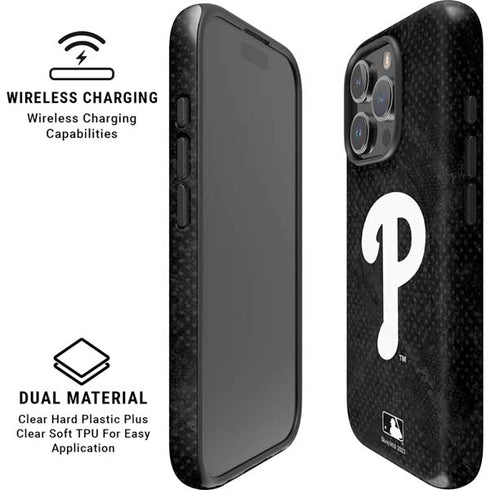 MLB Philadelphia Phillies Dark Wash iPhone 16 Pro Magsafe Impact Case